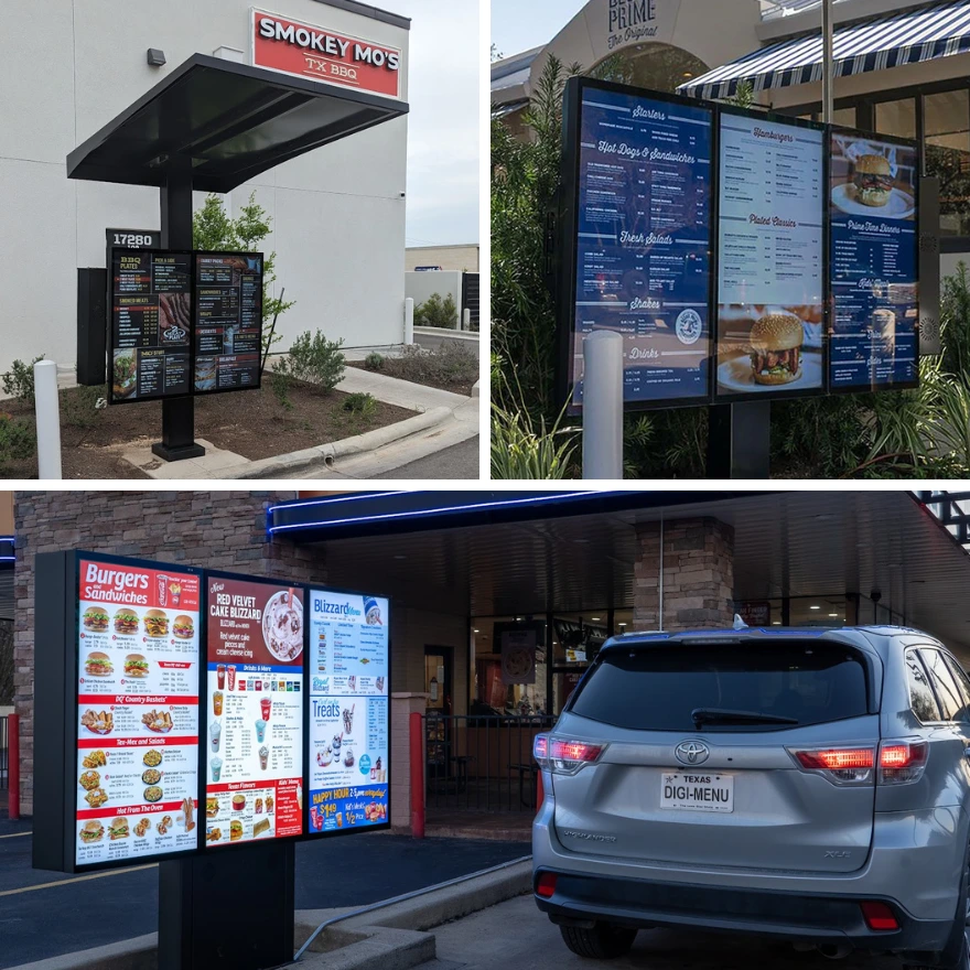 Dairy Queen outdoor digital drive-thru menu
